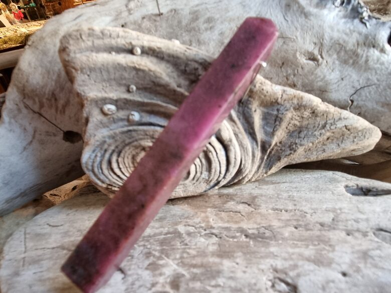 Rubīna prizma " Stiprai aizsardzībai" Izmērs 10 x 1 cm No Indijas