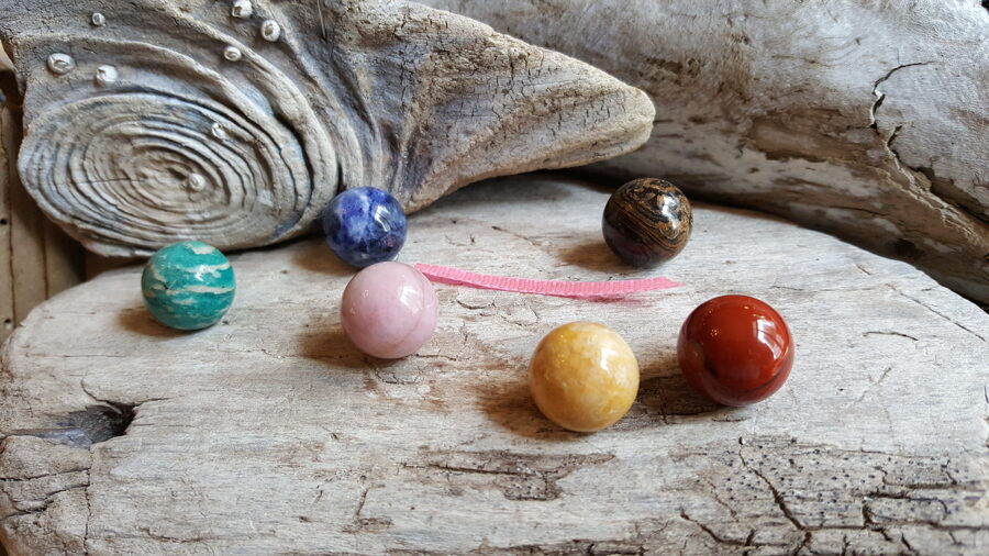 Lodes Komplekts "Planētas"nr 1. Sešas lodes 15 mm diametrā Rozā bantīte