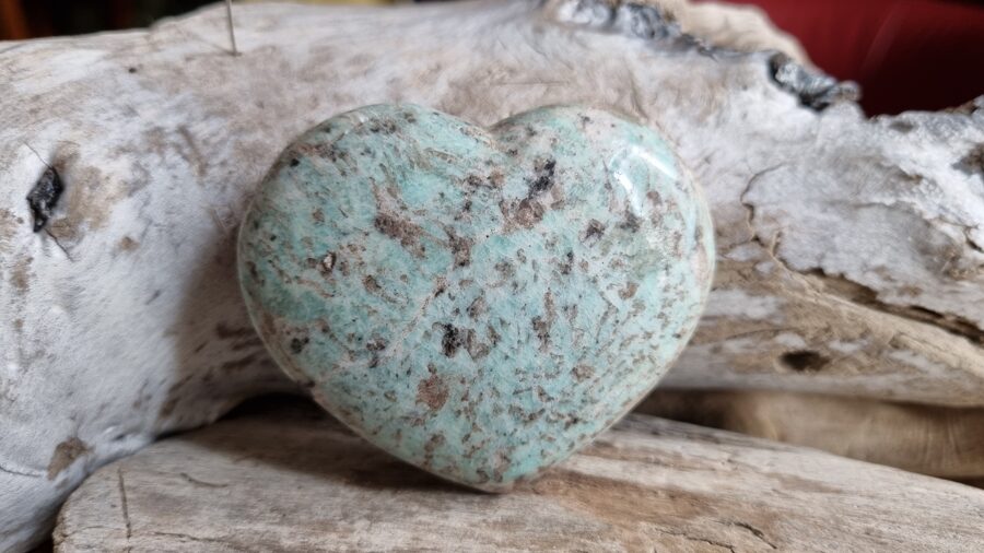 Amazonīta sirds Manai mīļotajai Izmērs 6.8 x 5.5 x 1.5 cm No Afganistānas